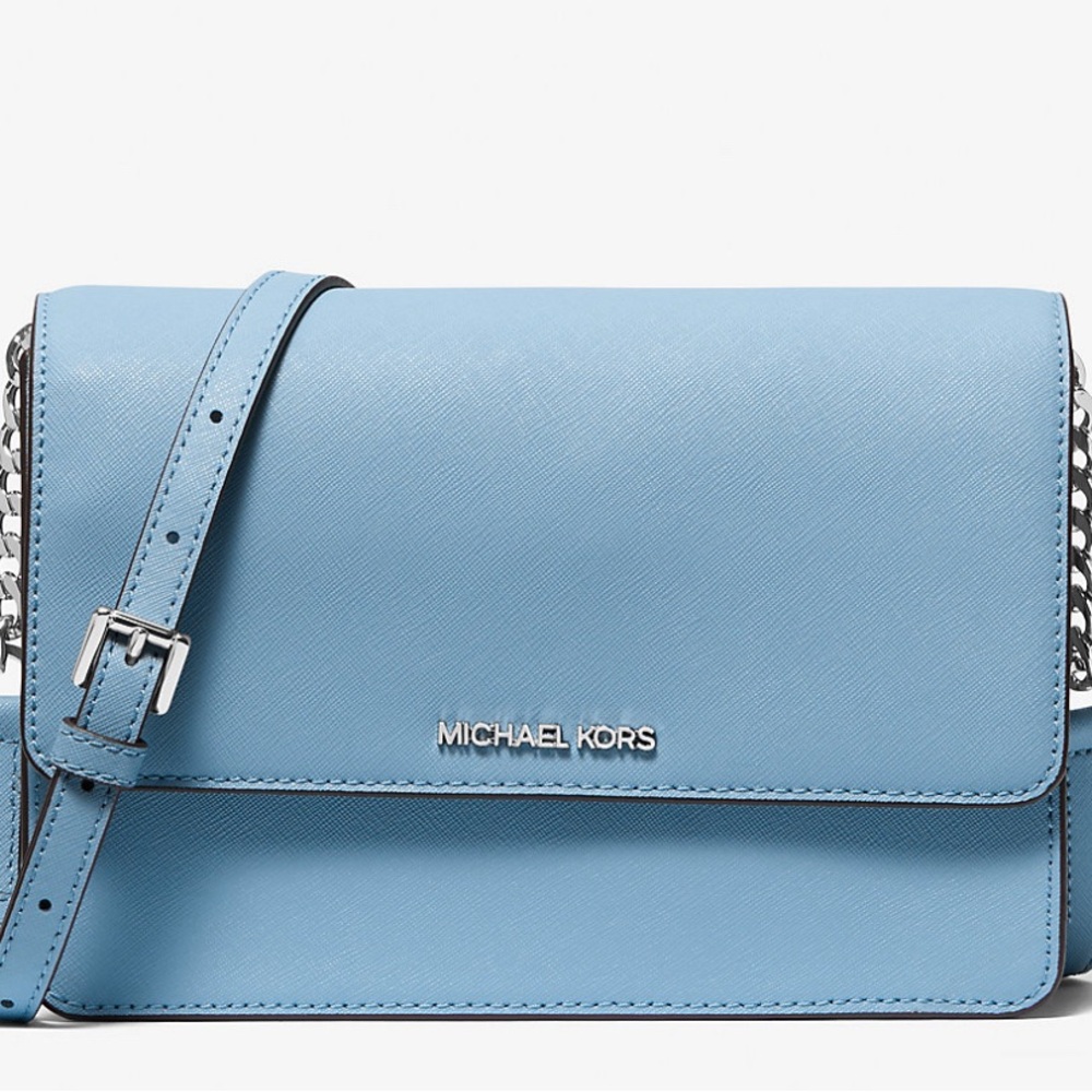 Daniela Large Saffiano Leather Crossbody Bag